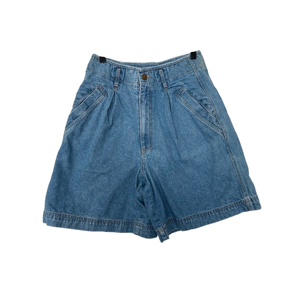 Vintage First Issue Mom Shorts 90s High Waisted Pleated Denim 100% Cotton 4/6